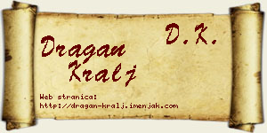 Dragan Kralj vizit kartica